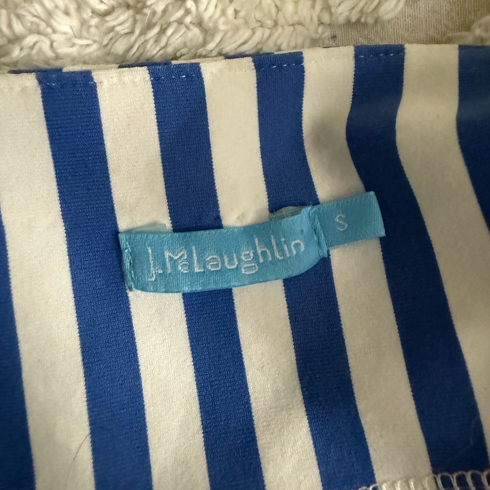 J. McLaughlin Blue and White Striped Dress - Picture 2 of 9